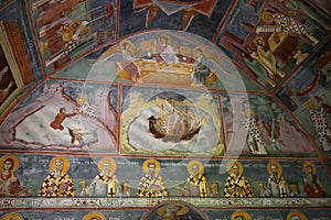 Fresco at small church, Moraca Monastery, Montenegro