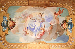 Fresco in Stift Melk, Austria - Science