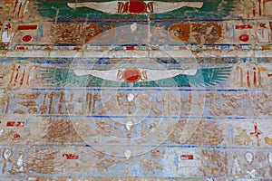 Fresco in the Temple of Hatshepsut photo