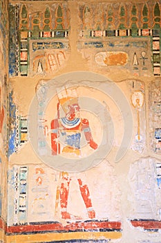 Fresco in the Temple of Hatshepsut photo