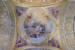 The fresco of virtues of Hope and Truth