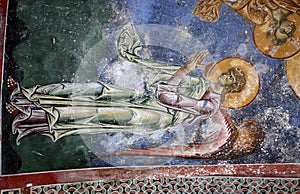 Frescoe of Angel photo