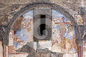 A frescoe on a wall of the Church of St Gregory the Illuminator at Ani in Turkey.