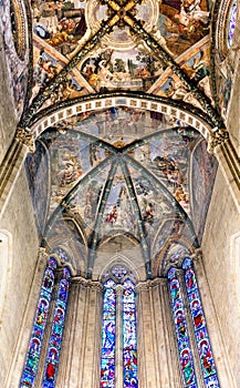 Frescoed Ceiling Arezzo Cathedral Italy photo