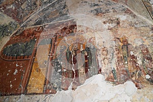 Frescoes at the church of Harman, Brasov,Transylvania, Romania