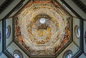 Frescoes of the dome of the Duomo - Florence