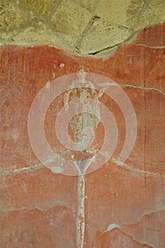 Frescoes in Herculaneum, Campania photo