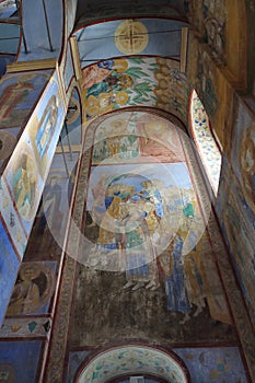 Frescoes of the Nativity of the Virgin Cathedral in Bogoliubovo Monastery, Russia