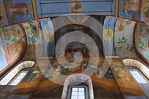 Frescoes of the Nativity of the Virgin Cathedral in Bogoliubovo Monastery, Russia