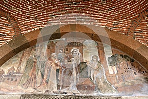 Frescos above door Saint Gayane Church