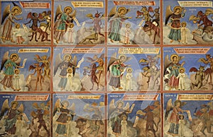 Frescos at Rila Monastery church