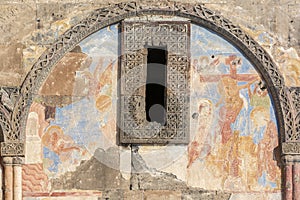 Frescos of Tigran Honents church in Ani ancient city, Kars, Turk