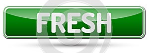 FRESH - Abstract beautiful button with text.