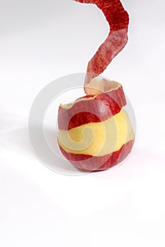 Fresh apple with its peel
