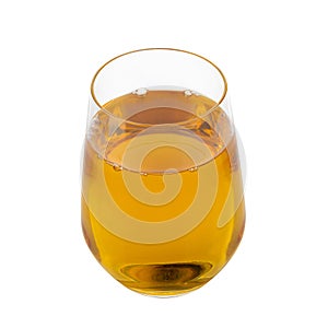 Fresh apple juice isolated on a transparent background