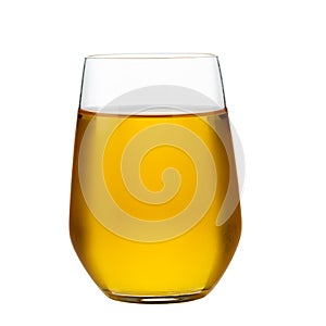 Fresh apple juice isolated on a transparent background