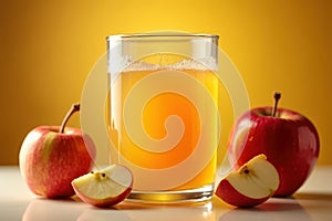 Fresh Apple Juice Still Life