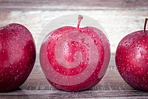 Fresh apple.Juicy ripe apple close-up on a white background.