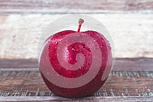 Fresh apple.Juicy ripe apple close-up on a white background.