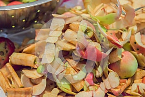 Fresh Apple Peels And Cores