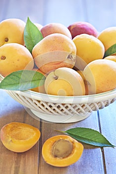 Fresh apricots