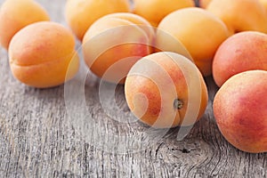 Fresh apricots photo