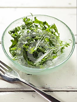Fresh aragula salad