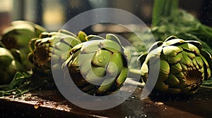 Fresh artichokes