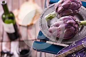 Fresh artichokes