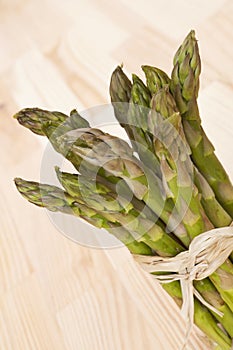 Fresh asparagus bundle.