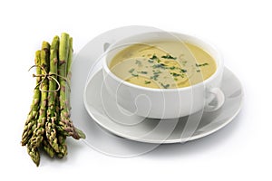 Fresh asparagus soup
