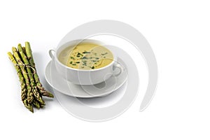 Fresh asparagus soup