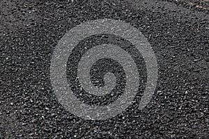 Fresh asphalt background.Construction road.