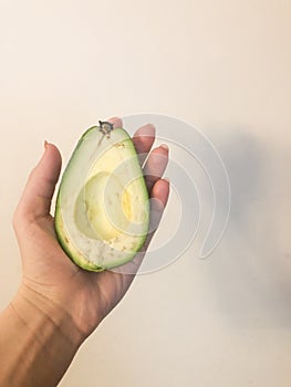 Avocado in the hand