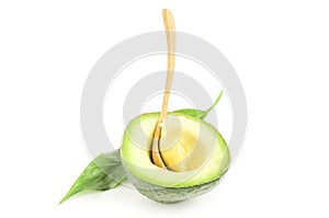 Fresh avocados isolated on a white background cutout