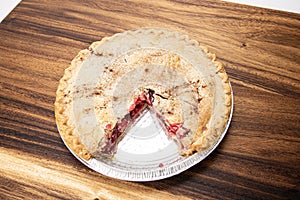 fresh baked cherry pie