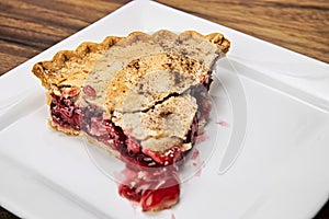 fresh baked cherry pie