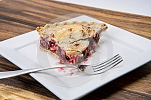 fresh baked cherry pie