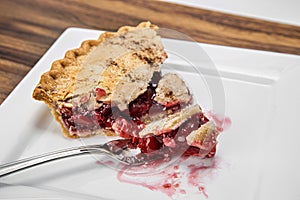 fresh baked cherry pie