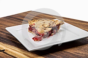 fresh baked cherry pie