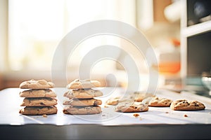 fresh baked cookies in natural light