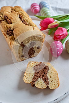 Fresh baked Easter Bunny Cake