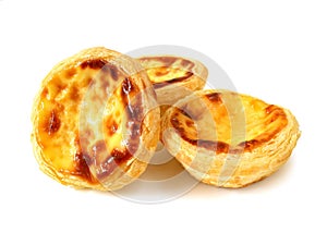 Fresh baked egg tarts or custard tarts (pastel de nata