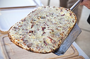 Fresh Baked French Flammkuchen