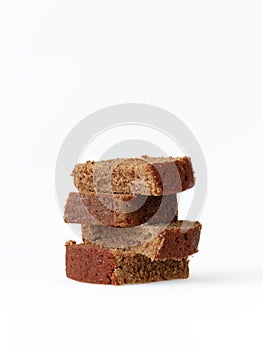 Fresh baked gingerbread isolated