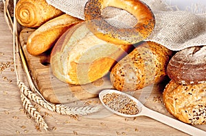 Fresh baked traditional bread