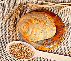 Fresh baked traditional bread