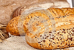 Fresh baked traditional bread