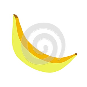 Fresh banana isolated on white Background. Fruits
