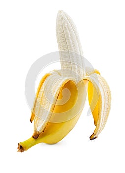 Fresh banana isolated on white